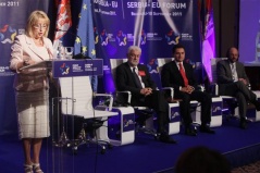 9 September 2011 National Assembly Speaker Prof. Dr Slavica Djukic-Dejanovic addresses Serbia-EU Forum